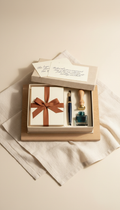 Designer stationery gift box with bold accents