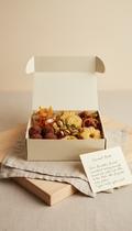 Gourmet treats gift box with artisanal selection